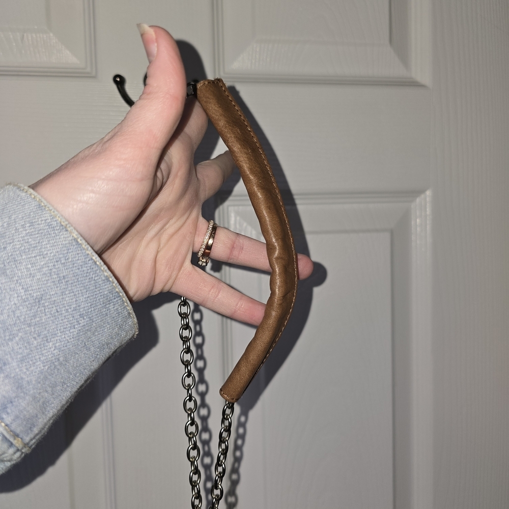 Brown Leather Crossbody Bag Purse Boho Western Everyday - Picture 13 of 13